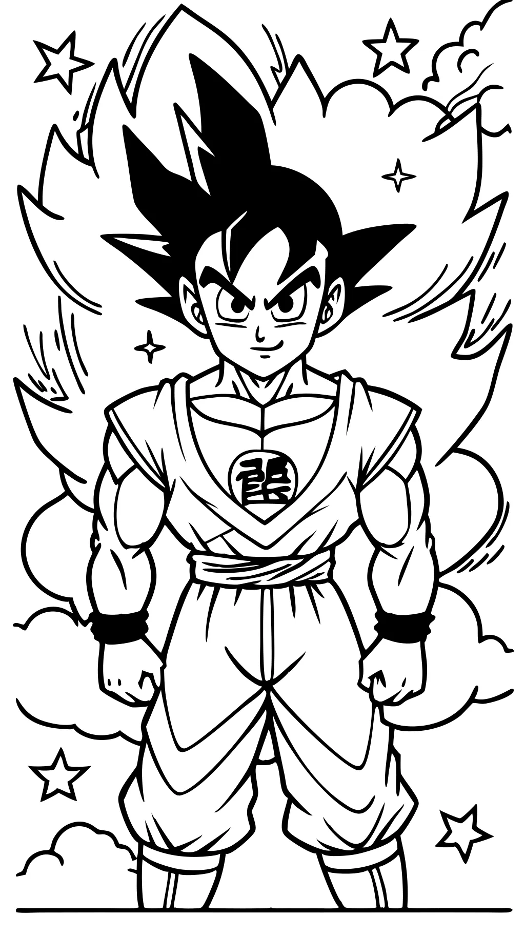 Páginas para colorear gratis Dragon Ball Z